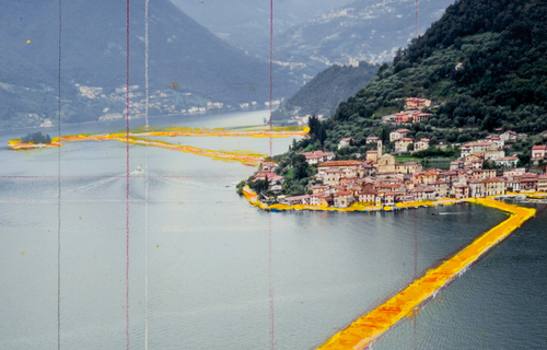 Lago d'Iseo - Il ponte sospeso - Christo progetto ponte Iseo - Lago d'Iseo - Il ponte sospeso - Christo