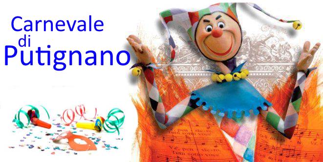 locandina-presentazione-carnevale-putignano Carnevale di Putignano e i tesori della Puglia Centrale 09 Febbraio 2018 – Tour in Italia
