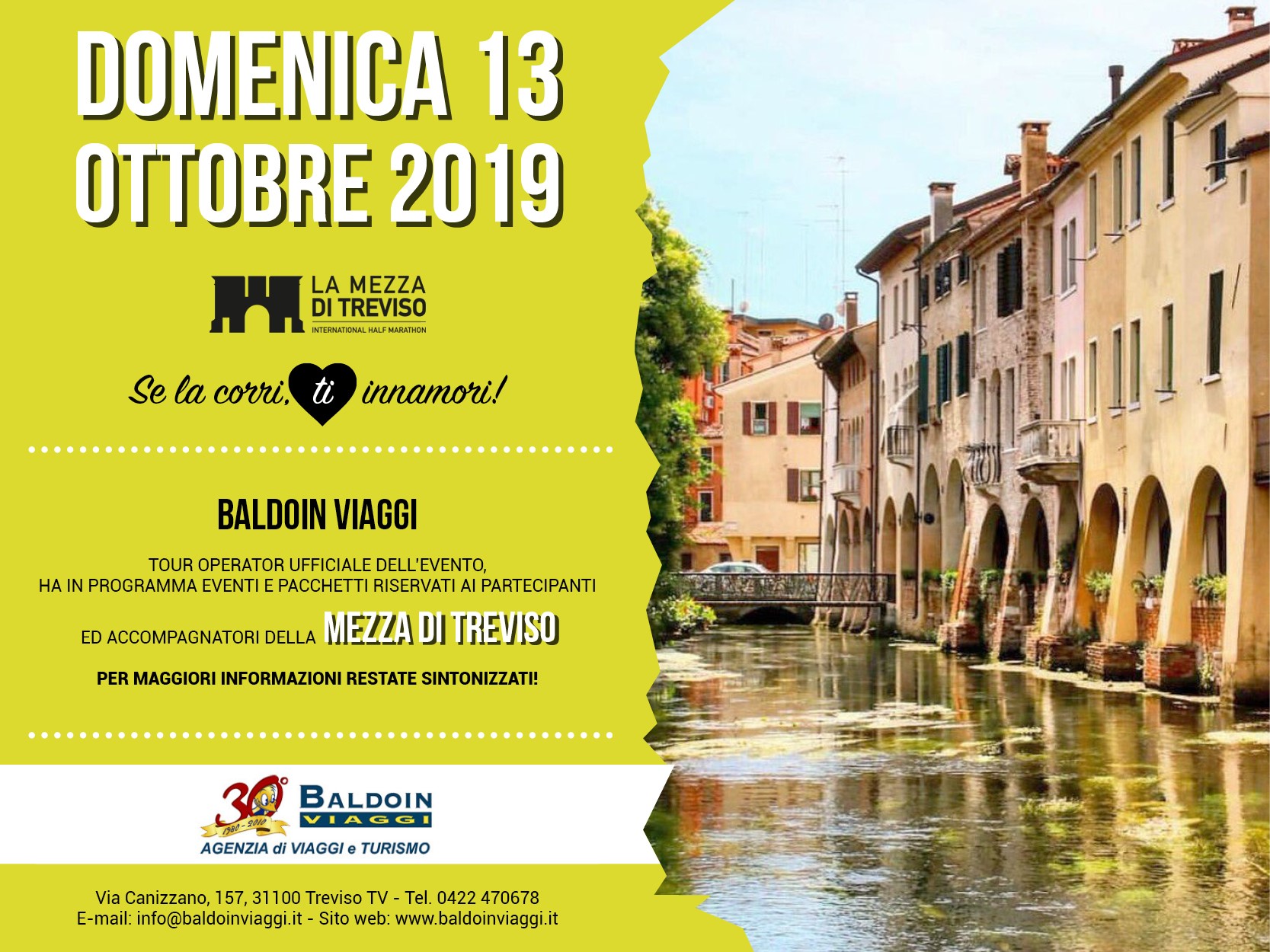 13 ottobre La Mezza Treviso riempie la città! LA MEZZA TREVISO - 13 ottobre La Mezza Treviso riempie la città!