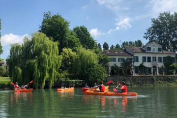 una giornata sul fiume in kayak e bici tra le ville venete