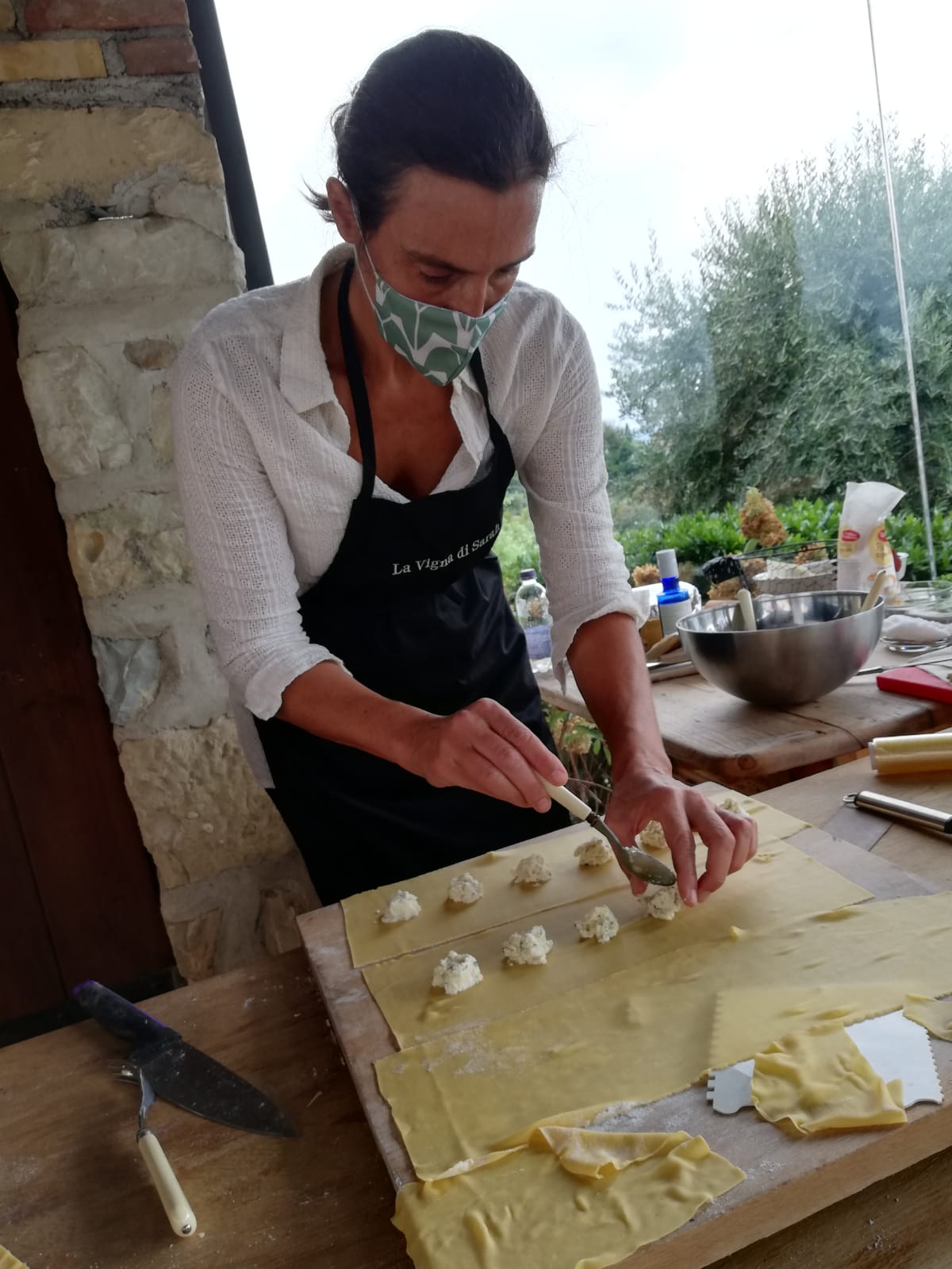 laboratorio di pasta fresca con degustazione